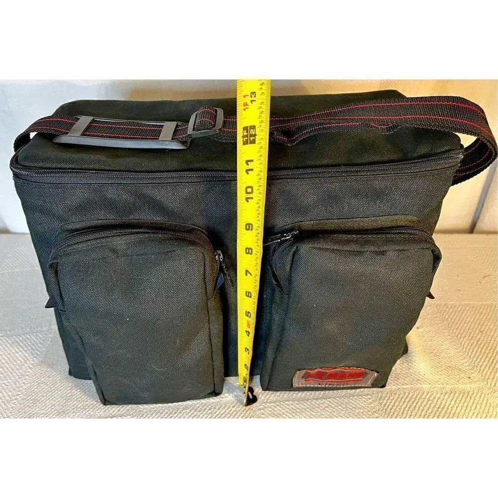 LeMans Diamond Vintage LARGE SLR / DSLR / VIDEO Black Nice Bag Fully Padded